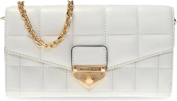 Michael Kors Soho portemonnee op ketting , Wit, Dames