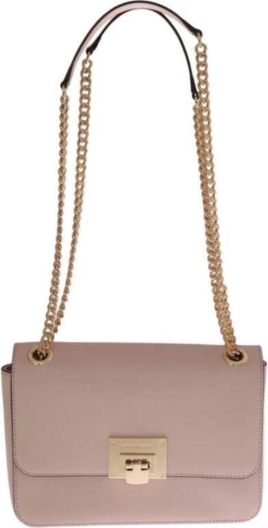 Michael Kors Tina lederen schoudertas , Roze, Dames