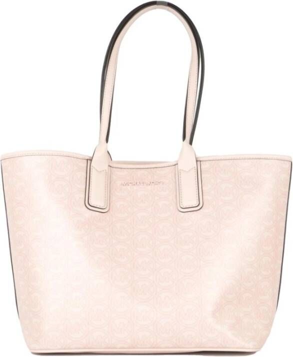 Michael Kors Jodie Medium Recycled Polyester Tote Shoulder Handbag(Powder Blush), Roze, Dames