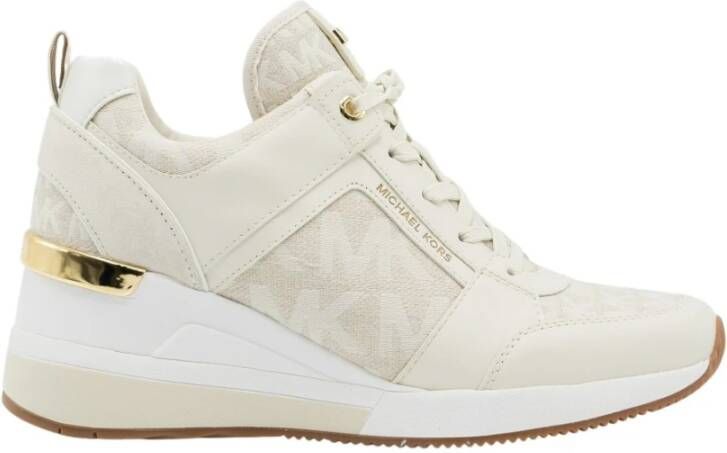Michael Kors Witte Hoge Sneaker Georgie Trainer