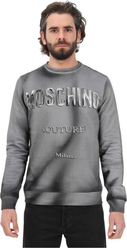 Moschino Sweatshirt with logo , Grijs, Heren