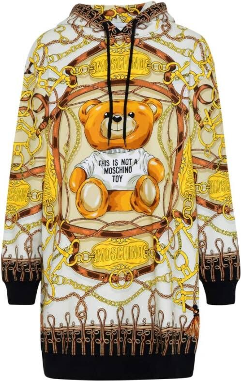 Moschino Hoodies & Sweatvesten Beige Dames