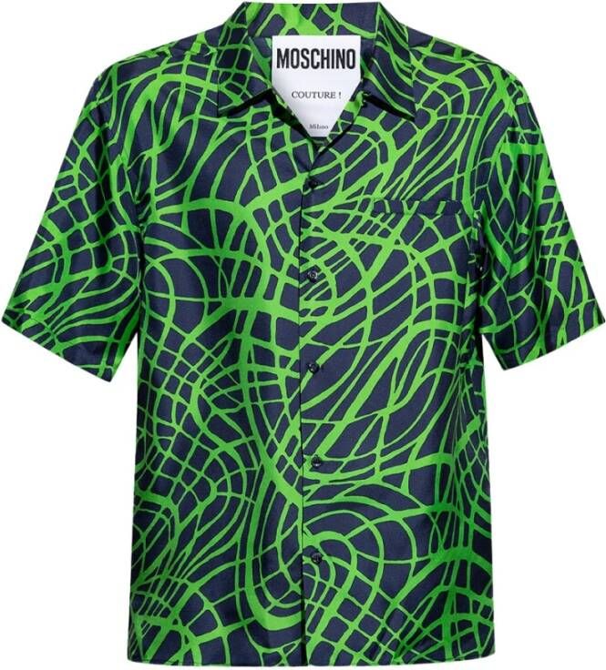 Moschino Korte mouwen Overhemden Groen Heren