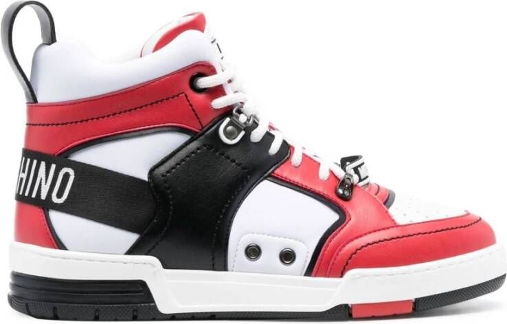Moschino Sneakers Red , Rood, Heren