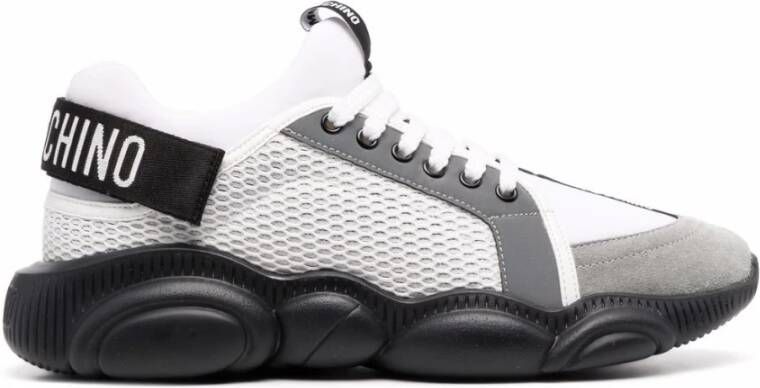 Moschino Logo Sneakers mb15133g1e gj1 10a , Wit, Heren