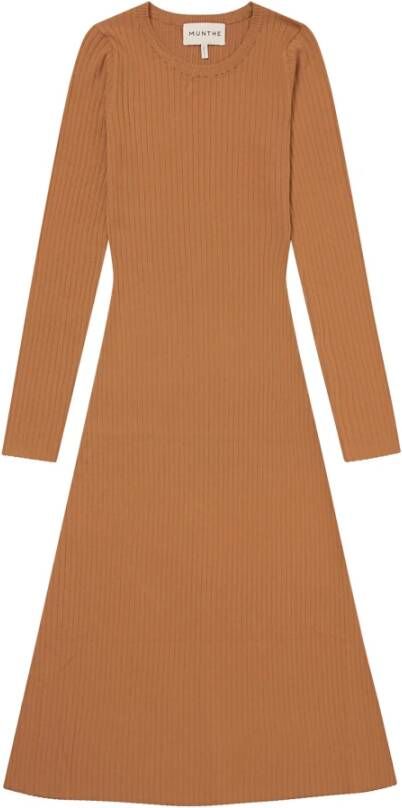 Munthe Gebreide jurken , Bruin, Dames