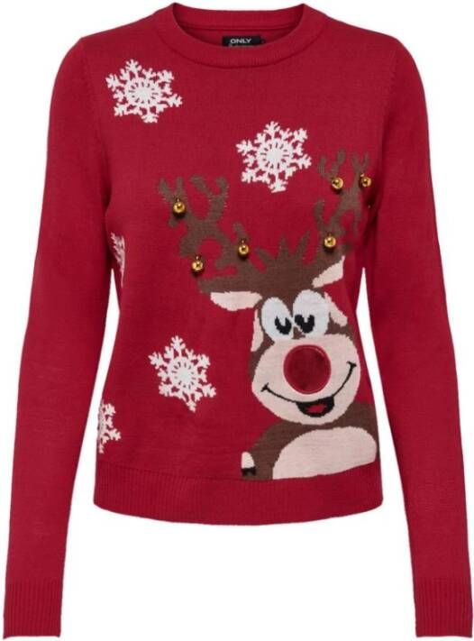 Only Gebreide trui ONLXMAS BELL L/S PULLOVER EX KNT