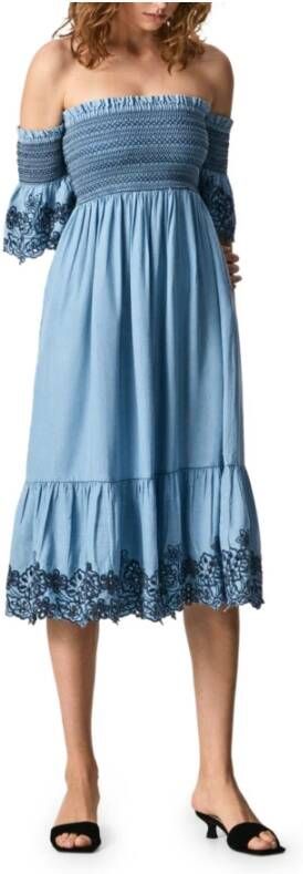 PATRIZIA PEPE Jeans Women's Dress , Blauw, Dames