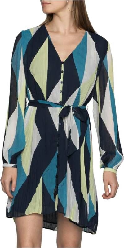 Pepe Jeans Plisado Monica jurk , Blauw, Dames