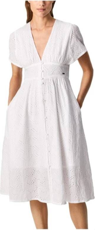 Pepe Jeans Casual kleedjes Wit Dames