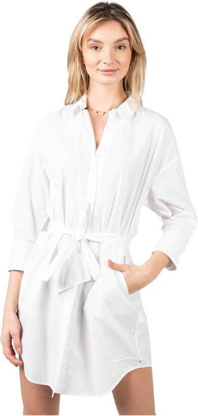 Pepe Jeans Milena Camisero Dress , Wit, Dames