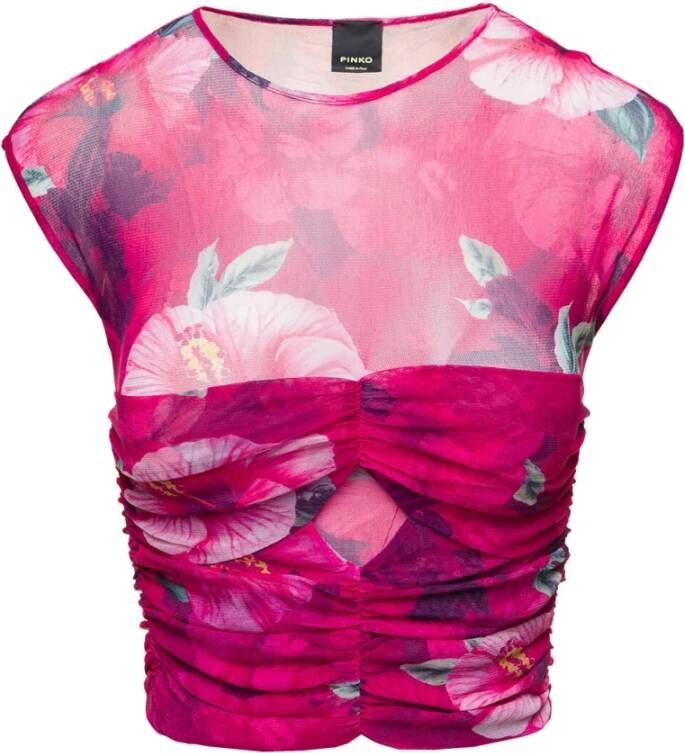 pinko Sleeveless Tops , Roze, Dames