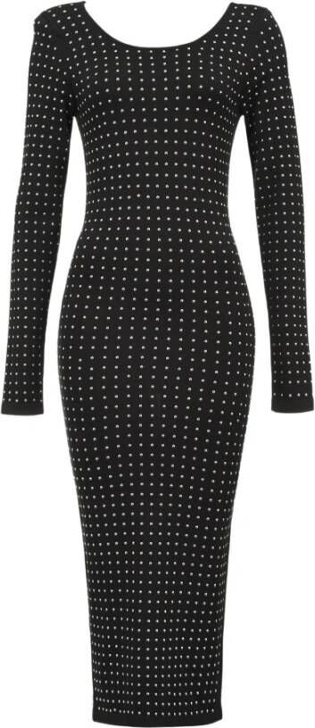 pinko Torens viscose heilige handjurk+hete oplossing , Zwart, Dames