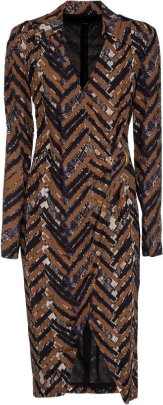 pinko Casual kleedjes Bruin Dames