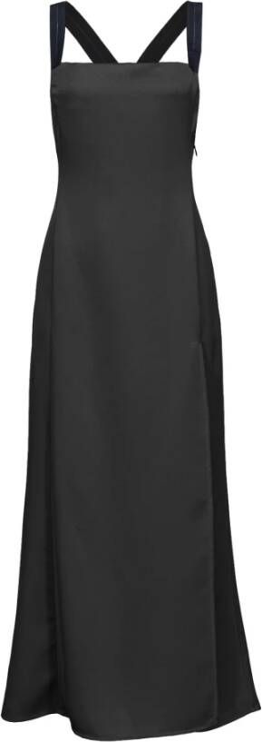 pinko Macadamia satin dress , Zwart, Dames