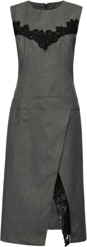pinko Arabella flanellen jurk , Grijs, Dames