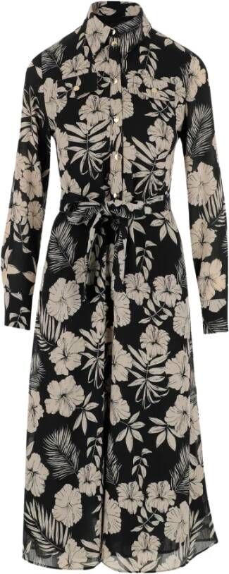 pinko Shirt Dresses , Zwart, Dames