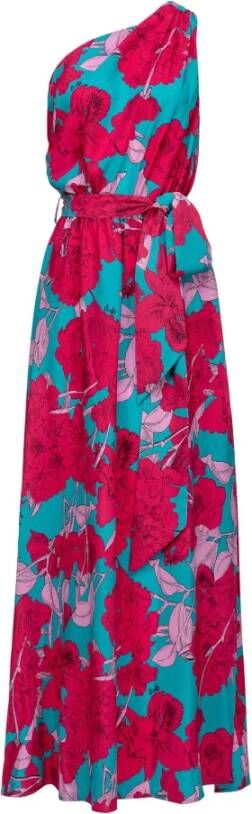 pinko Agave Chine jurk met bloemenprint , Roze, Dames
