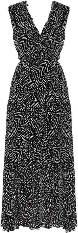 pinko Umile Abito Georgette ST. Pois Asimmetrico