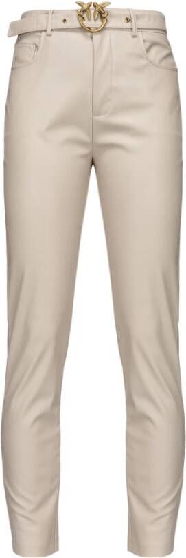 pinko Slim fit Trousers , Beige, Dames