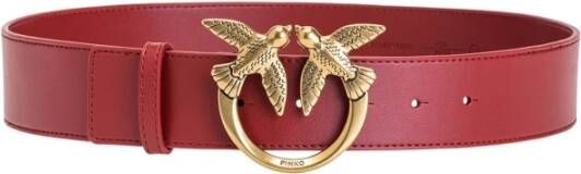 pinko Love Berry Simply H4 Belt Vitello Seta , Rood, Dames
