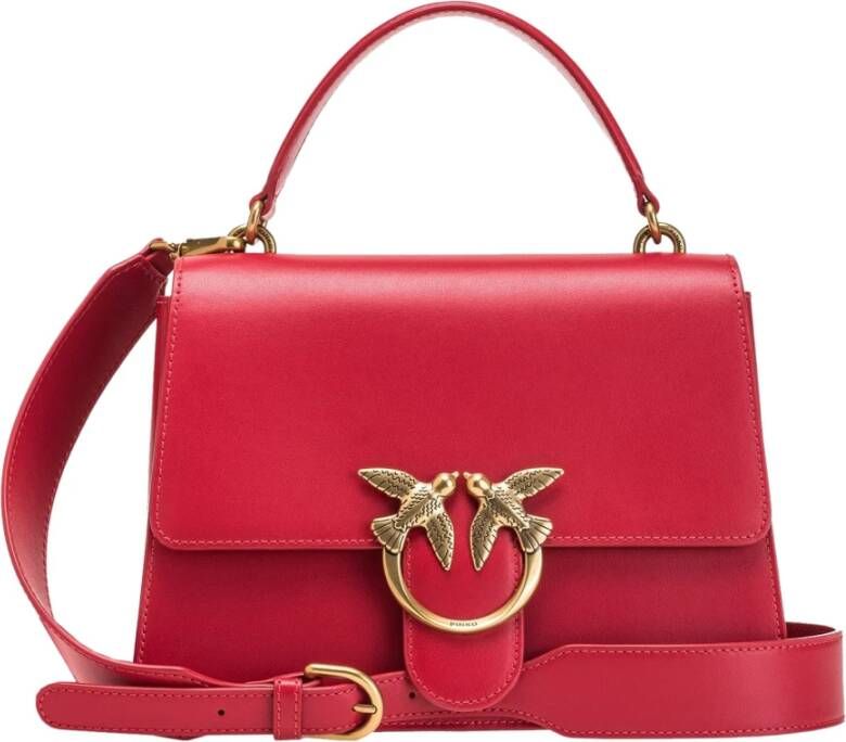 pinko Classic Love Bag One Top Handle Light Simply , Rood, Dames