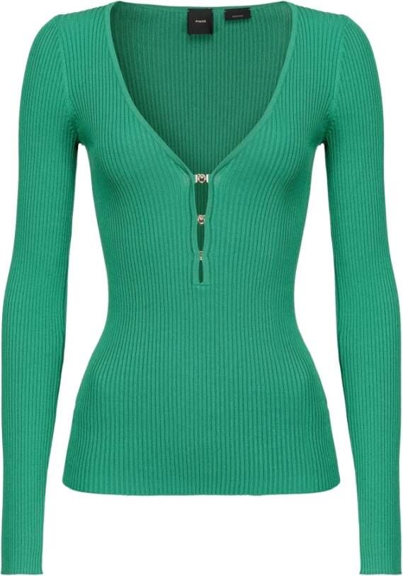 pinko Sweaters Groen Dames