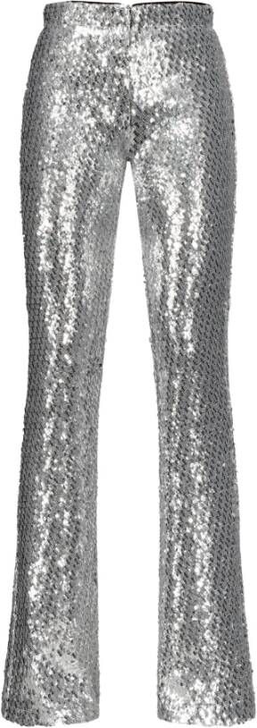 pinko Wijde Broeken Grijs Dames