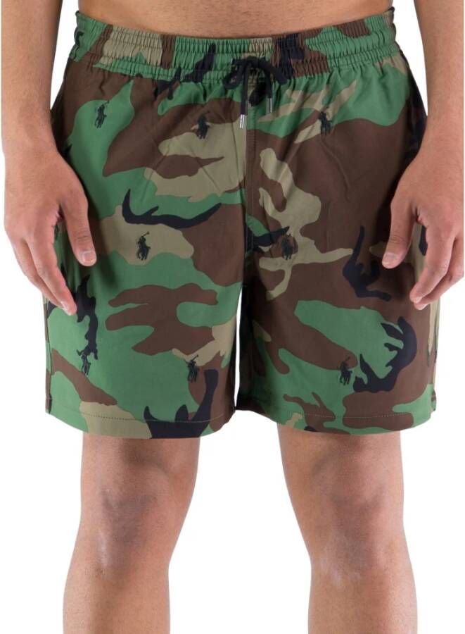 Ralph Lauren Zwemshorts met steekzakken en print
