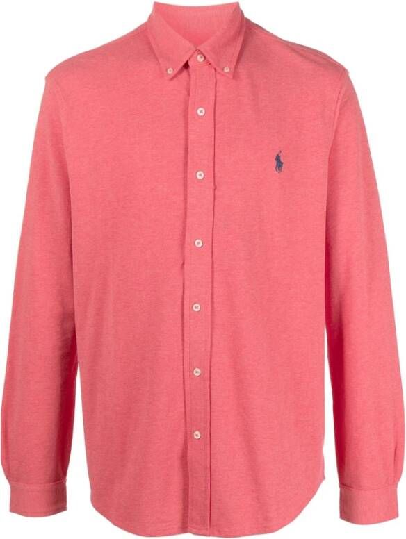 Ralph Lauren Casual Overhemden Rood Heren
