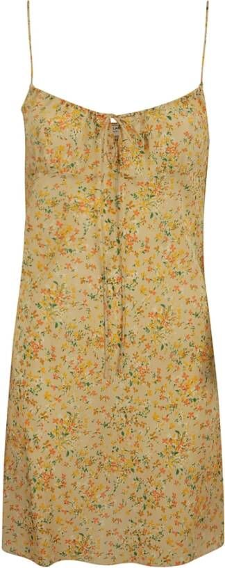 Saint Laurent Zomerkleedjes Geel Dames