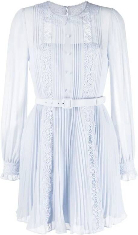 Self Portrait Casual kleedjes Blauw Dames