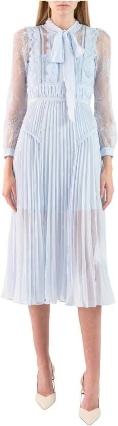Self Portrait Casual kleedjes Blauw Dames