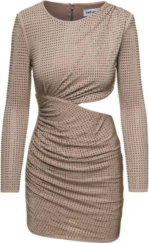 Self Portrait Casual kleedjes Grijs Dames