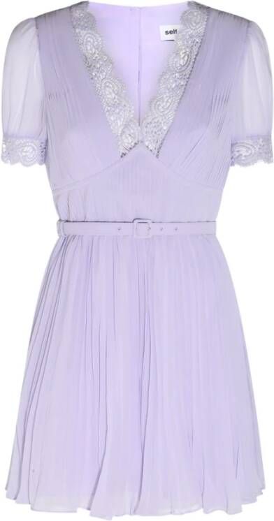 Self Portrait Casual kleedjes Paars Dames