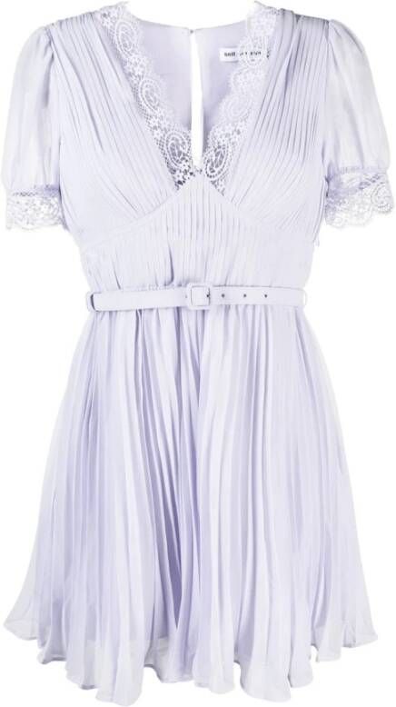 Self Portrait Casual kleedjes Paars Dames