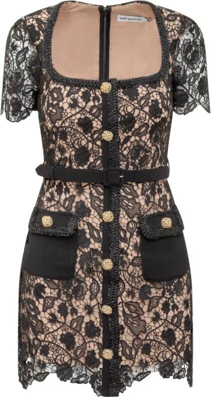 Self Portrait Casual kleedjes Zwart Dames