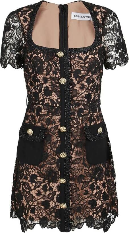Self Portrait Casual kleedjes Zwart Dames