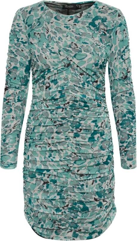 Soaked in Luxury Taps toelopende broek , Blauw, Dames