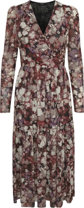 Soaked In Luxury jurk van gerecycled polyester bruin