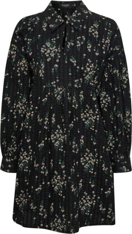 Soaked in Luxury Casual kleedjes Zwart Dames