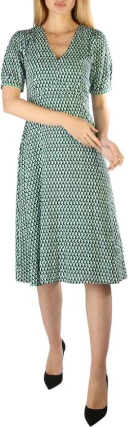 Tommy Hilfiger Midi jurk met V-hals en grafische print