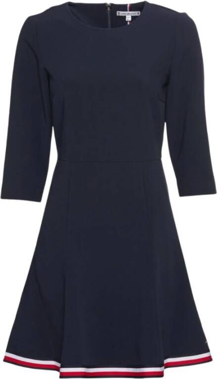 Tommy Hilfiger Blousejurkje ANGELA KNEE DRESS 3/4 SLV met 3/4 mouwen
