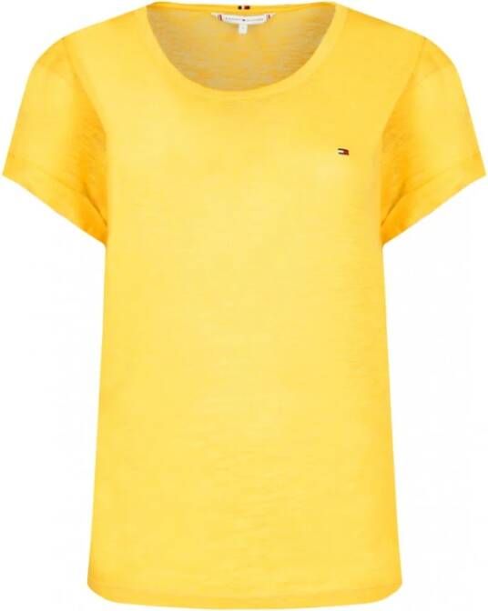 Tommy Hilfiger T shirts Geel Dames