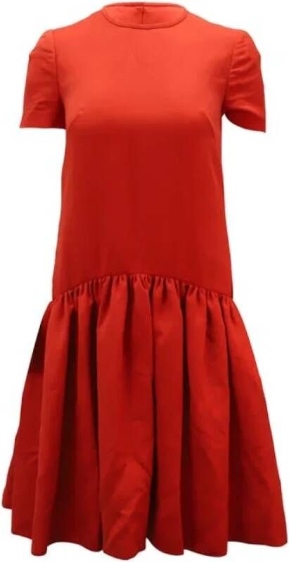 Pre owned Wool dresses Alexander McQueen Pre owned, Rood, Dames