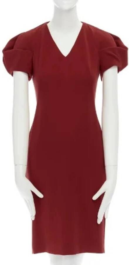Voldoende wollen jurken Alexander McQueen Pre owned, Rood, Dames