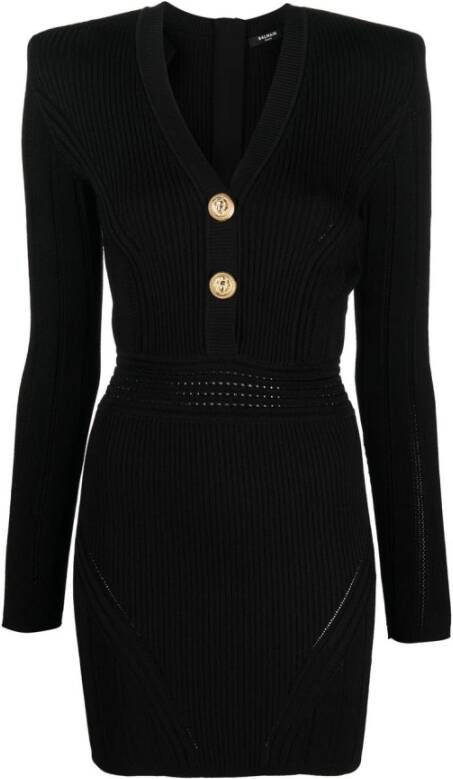 Balmain Casual kleedjes Zwart Dames