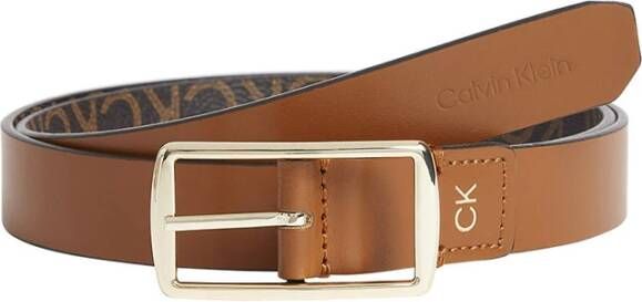 Calvin Klein Ck must rev bridge belt 25mm , Bruin, Dames