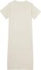 Calvin Klein Gebroken Wit Midi Jurk Ck Rib Long T shirt Dress online kopen