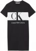 Calvin Klein Shirtjurk BLOCKING T SHIRT DRESS met jeans logo opschrift online kopen
